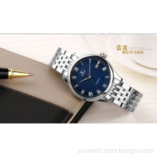 Premium high quality OEM brand stainless steel watch for men, stainless steel case and strap